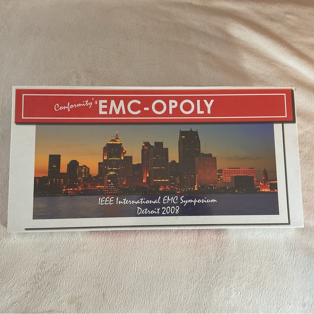 EMC-OPOLY Board Game - Red & White Box